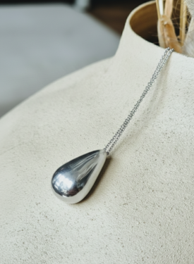 Necklace With Drop Ophélie, Silver
