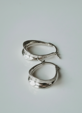 Créoles Ovales Elisea, Argent