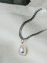 Large Pearl Pendant Shinju, Silver