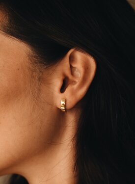 Blossom Ear Stud Set Sakura, Gold Plated