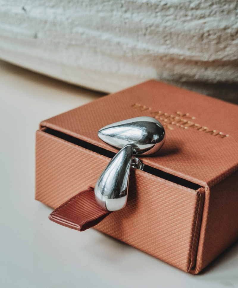 Zilveren Moderne Druppel Oorbellen Ophélie