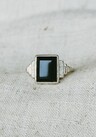 Majestic Onyx Ring Koko, Silver