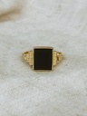 Gold Plated Timeless Onyx Ring Koko