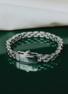 Thick Chain Bracelet Aimi, Silver