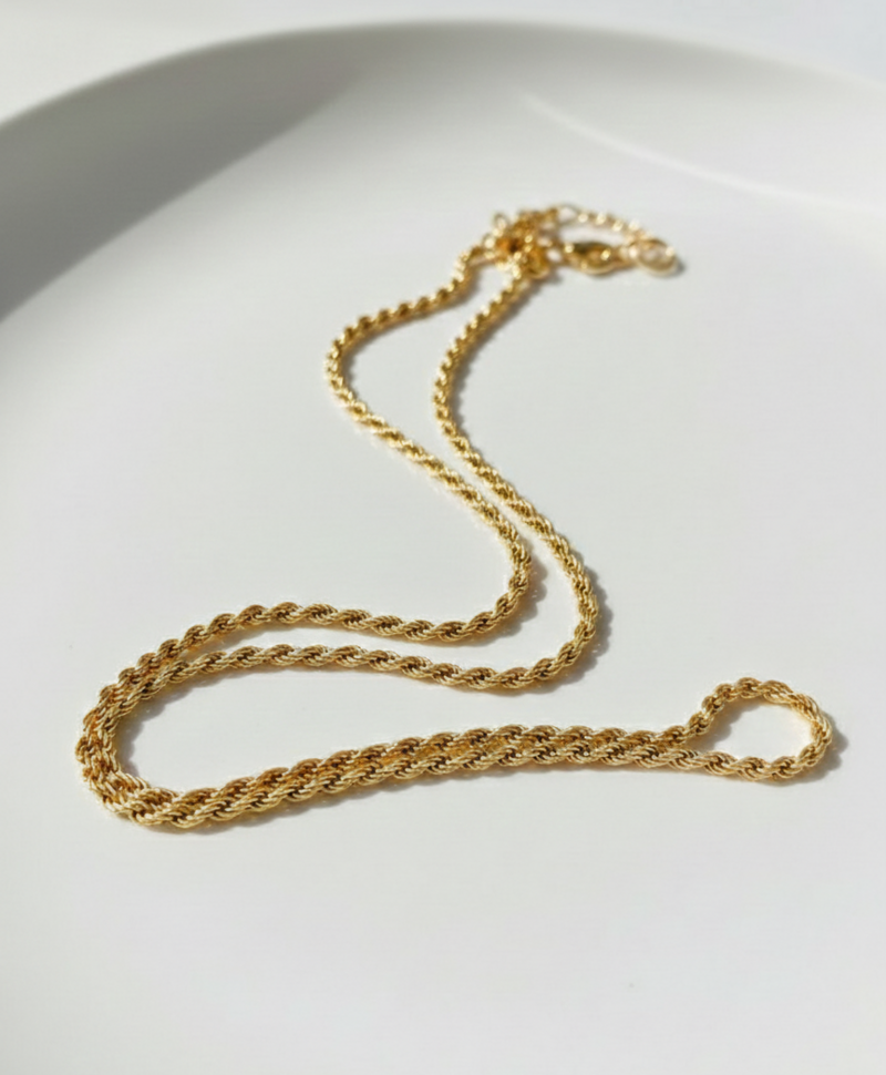 Gold Plated Gedraaide Ketting Makana