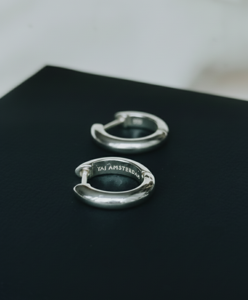 Enkele Zilveren Hoefijzer Hoop Hisa (Large)