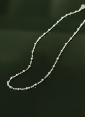 Zilveren Bolletjesketting Agna