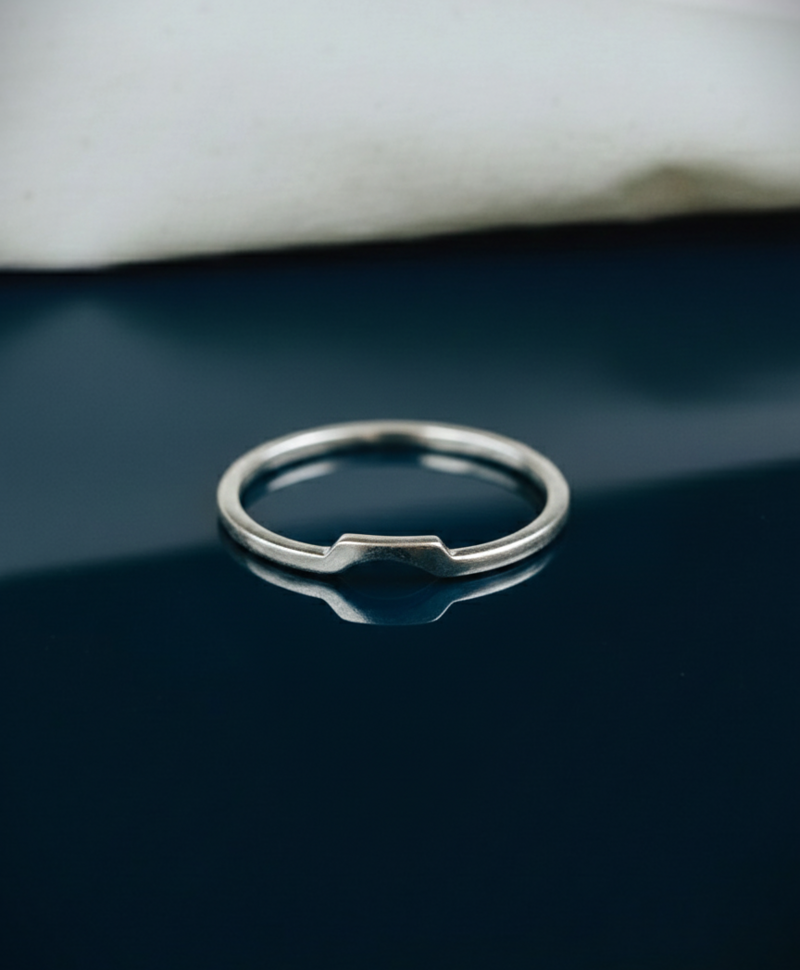 Zilveren Fijne Stackable Ring Elgiva