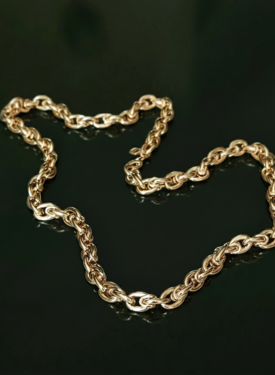 Chunky Necklace Sibyl, Gold Plated