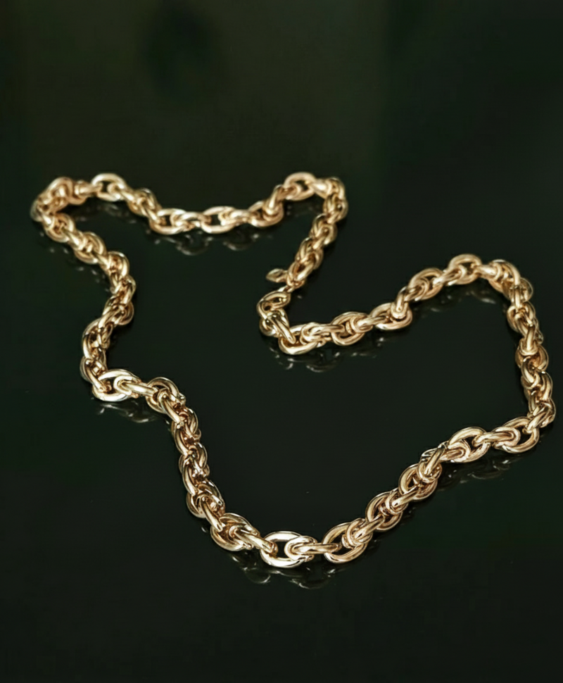 Gold Plated Chunky Schakelketting Sibyl