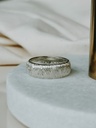 Textured Stack Ring Kichi (Large), Silver