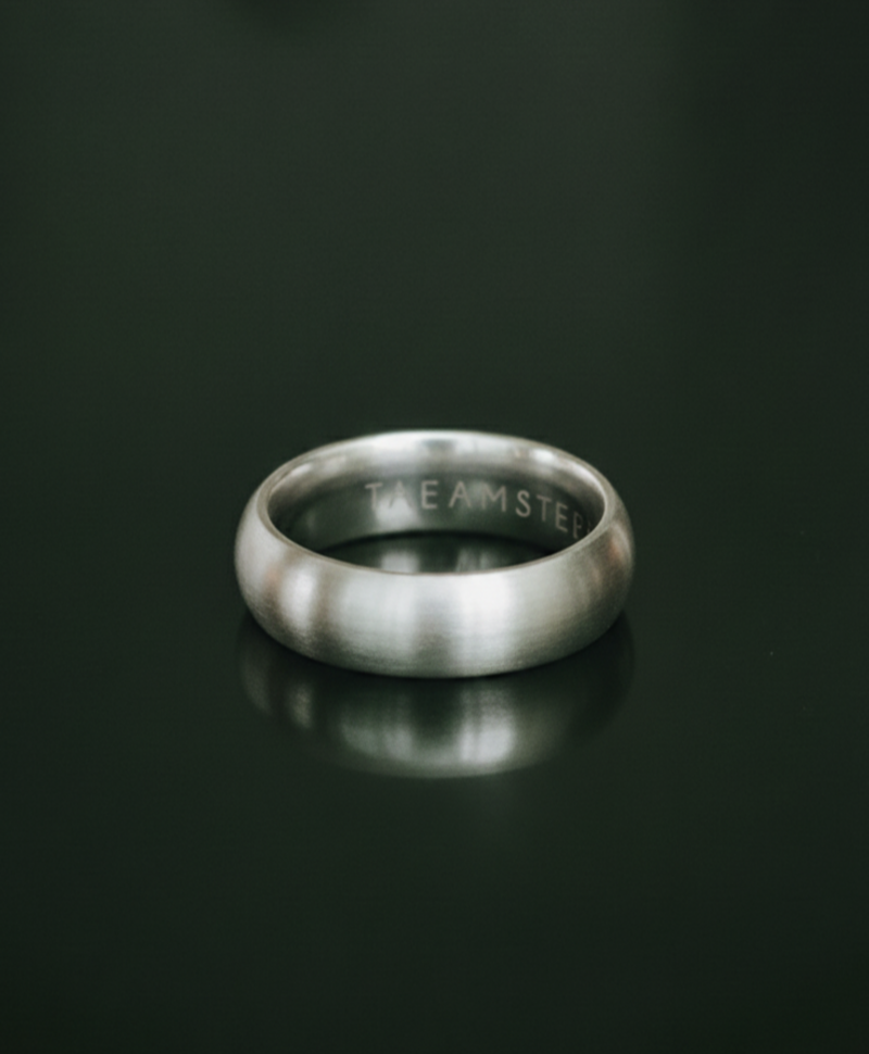 Brushed Stack Ring Kichi (Large), Silver