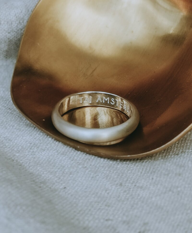 Brushed Stack Ring Kichi (Slim), Silver