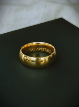 Polished Stack Ring Kichi (Large), Gold Plated