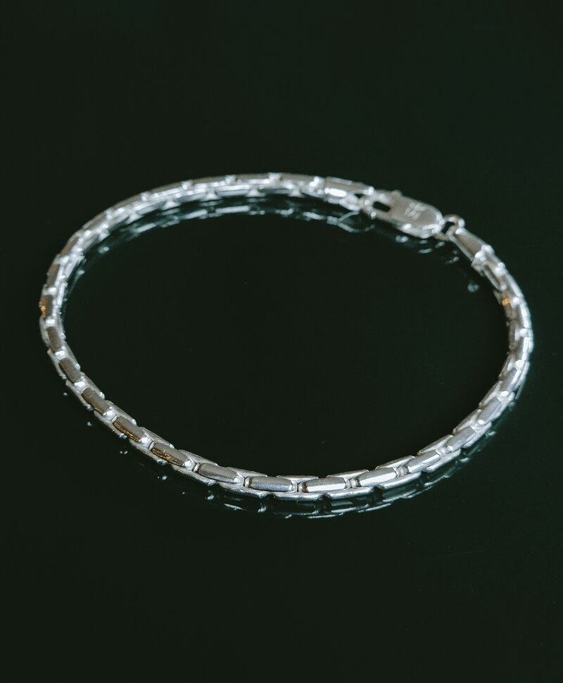 Silberne Herren Moderne Gliederarmband Koa