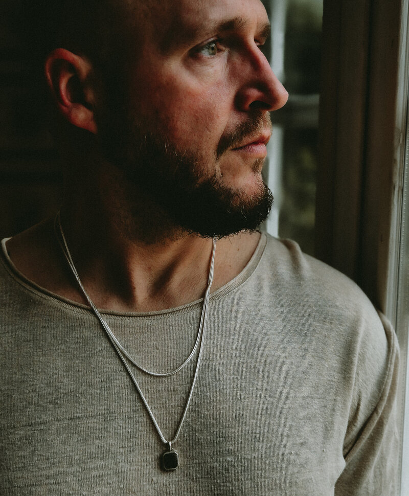 Silver Basic Men’s Necklace Makai