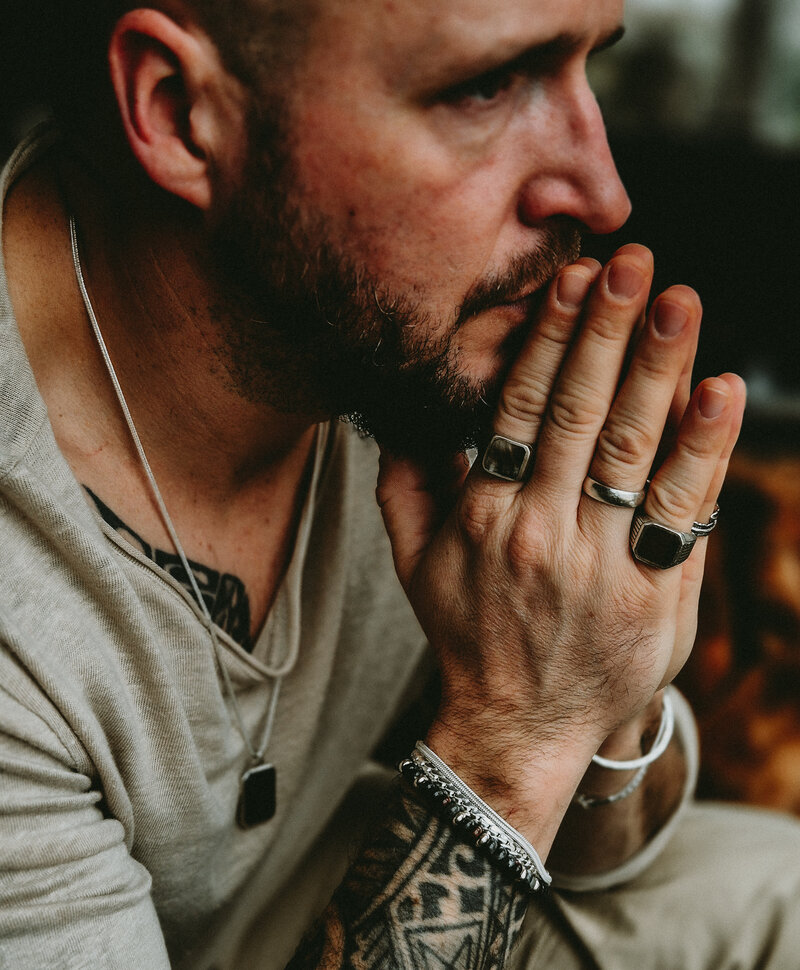 Silberne Herren Spiral Gliederarmband Kanoa