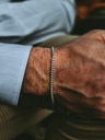 Silver Men’s Classic Curb Link Bracelet Taran