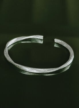 Twisted Cuff Bracelet Maella, Silver
