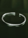 Zilveren Gedraaide Cuff Armband Maella