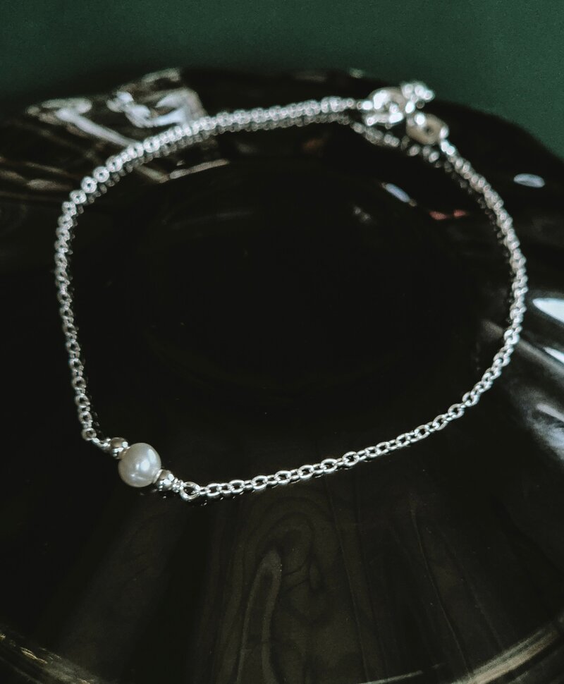 Bracelet À Perle Perline, Argent