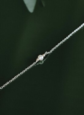 Silberne Armband Mit Perle Perline