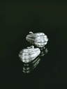Boucles D’Oreilles Coquillage Écume, Argent