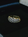 Sparkle Dome Ring Sora, Gold Plated