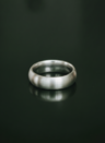 Brushed Stack Ring Kichi (Large), Silver