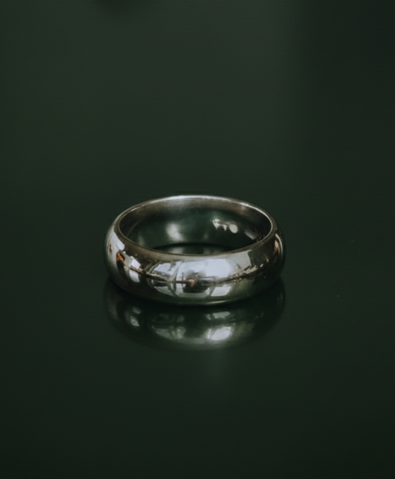 Zilveren Glanzende Stack Ring Kichi (Breed)