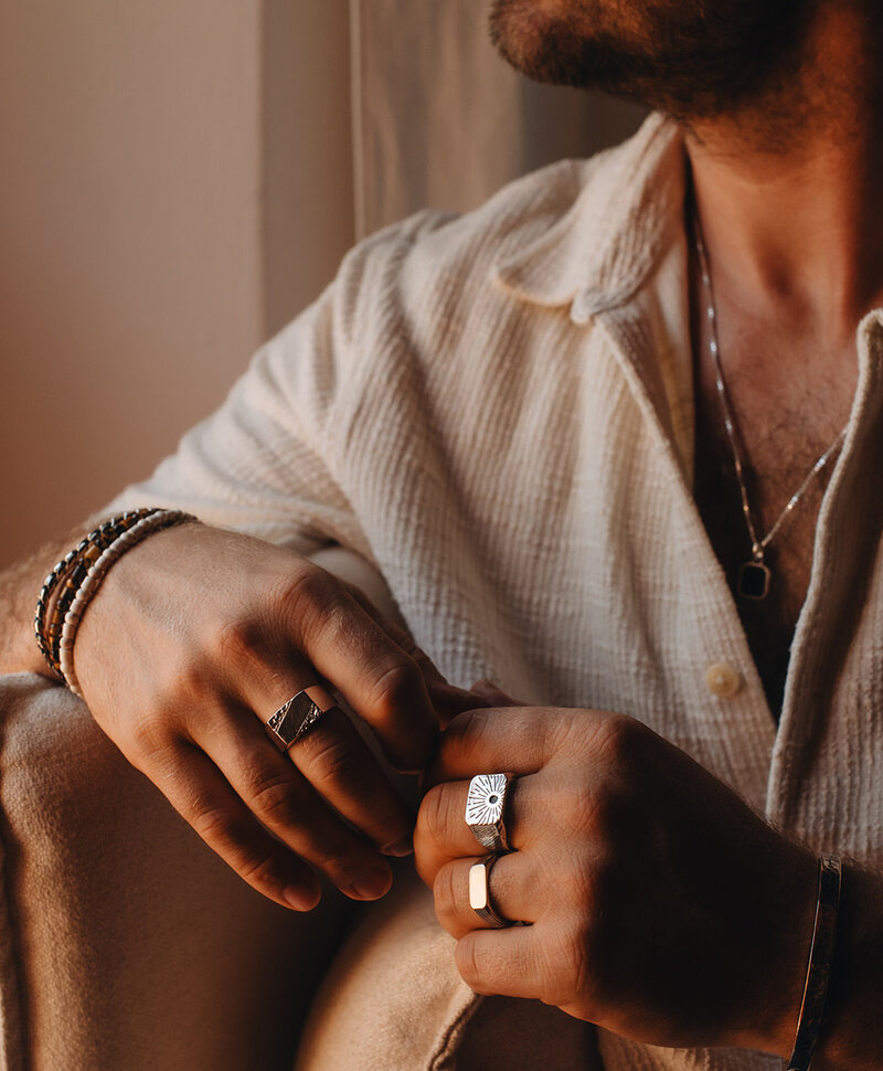 Zilveren Ring Olan