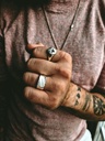 Bague en argent Olan