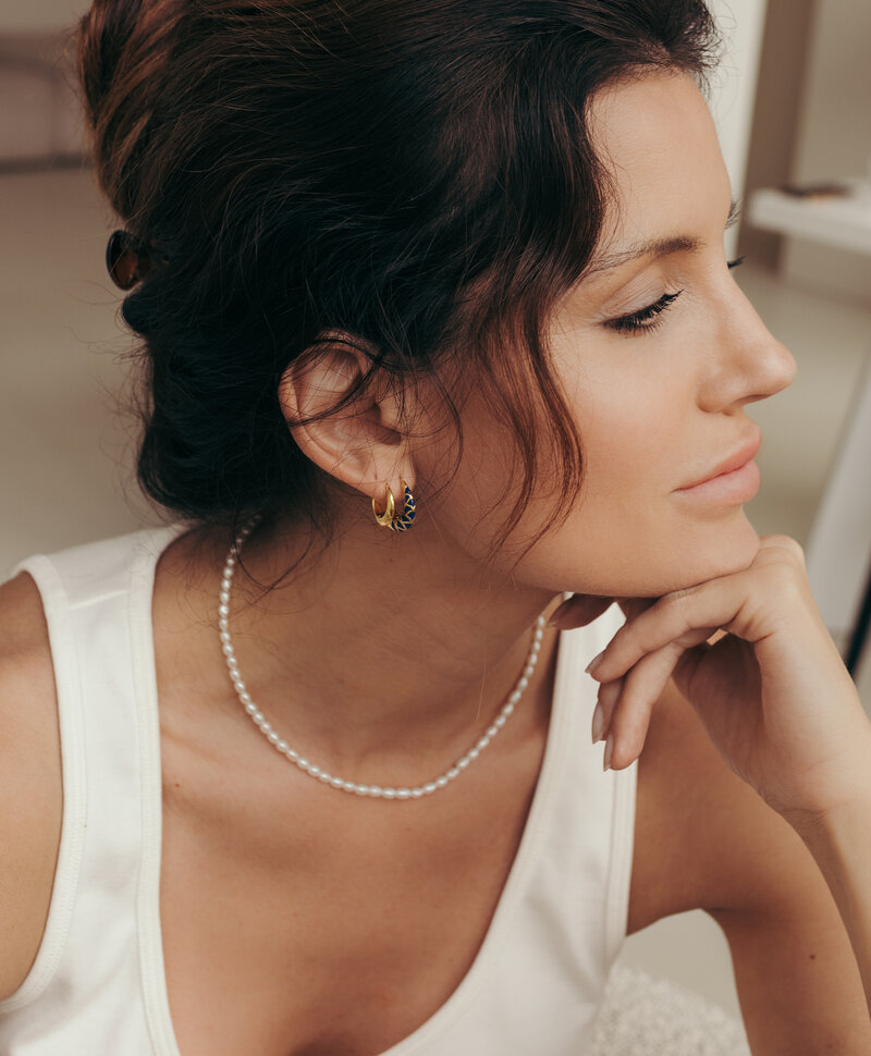 Parelsnoer Met Gold Plated Slotje Benya