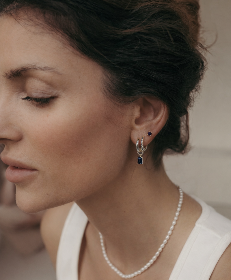 Collier Argent Perles Benya