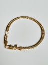 Flat Link Bracelet Isabeau Bold, Gold Plated