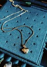 Necklace With Heart-Shaped Locket Amélie, Gold Plated