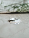 Ring With Clear Stone Neige, Silver