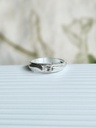 Ring With Clear Stone Neige, Silver