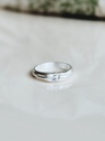 Ring With Clear Stone Neige, Silver