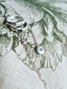 Silberne Kette Mit Grünem Stein Céleste