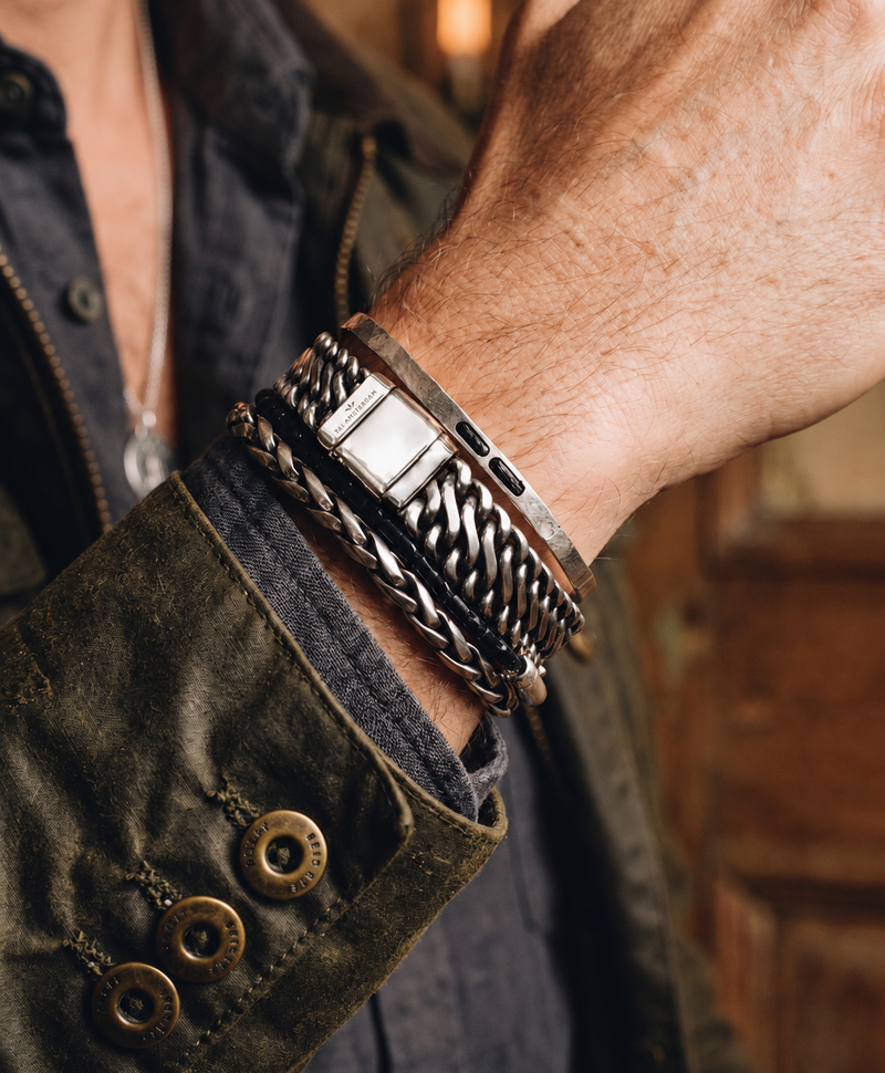Silver Big Men's Bracelet Feleti
