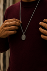Pendentif Argent Symbole pour Hommes Vibodh