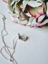 Zilveren Ketting Met Hartvormig Medaillon Amélie