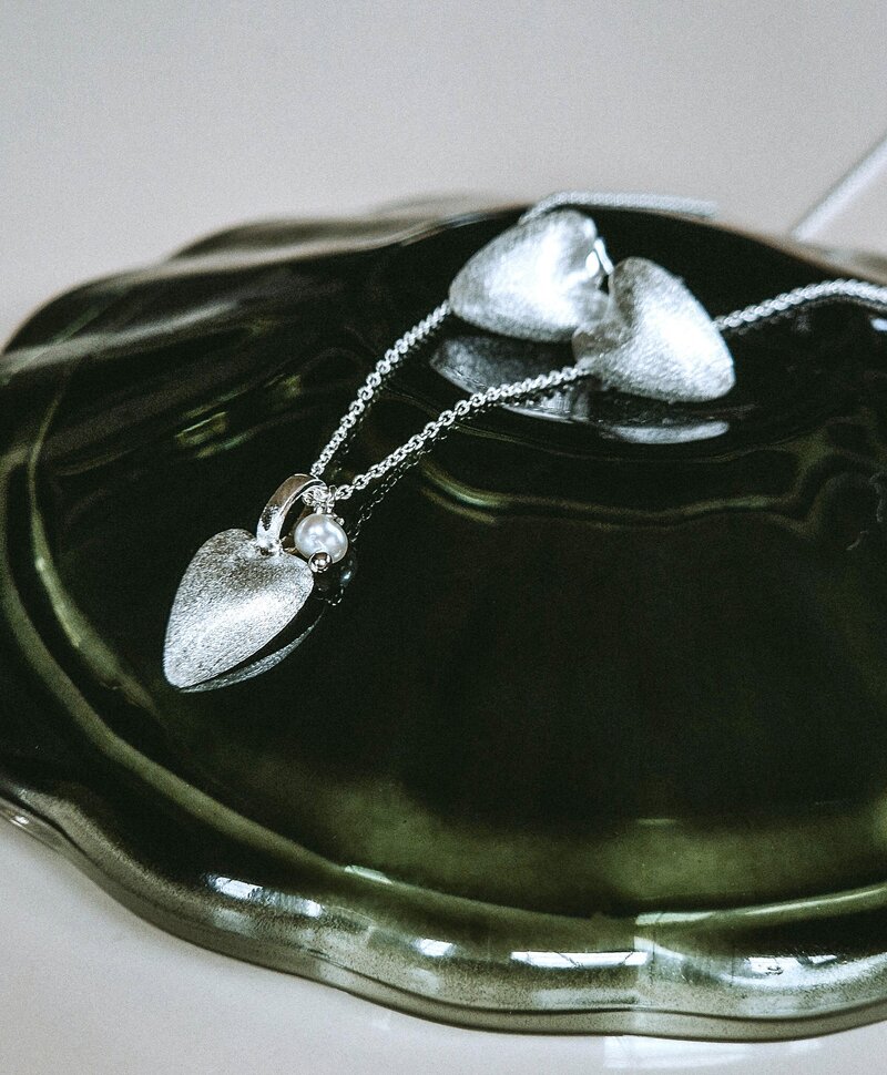 Necklace With Heart Pendant Chérie, Silver