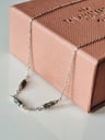 Zilveren Ketting Met Groene Steentjes Jardin