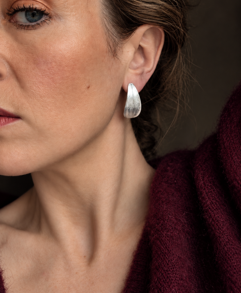 Boucles d’Oreilles Coquillage Alizé, Argent