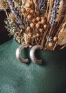 Demi-Créoles Épaisses Sable, Argent