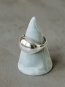 Bold Dome Ring Ophélie, Silver