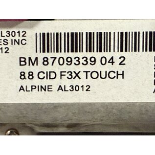 BMW BMW F3X TFT Central Information Display 8.8 inch touch (nieuw)