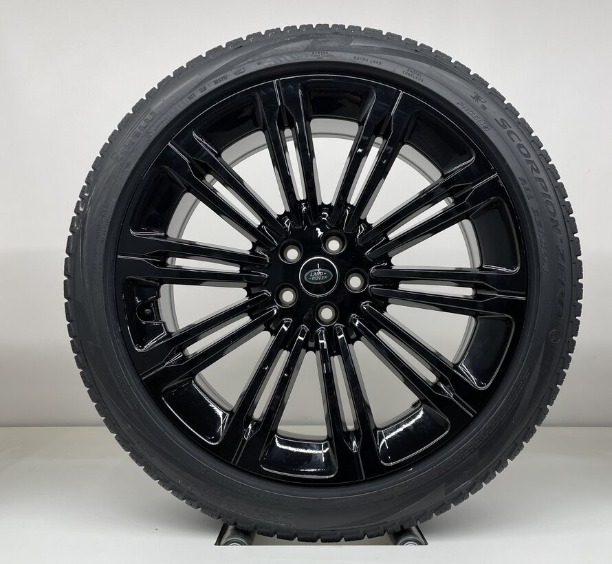 Land Rover Range Rover (sport) 23 inch black velgen STYLE 1075 + Zomerbanden NIEUW